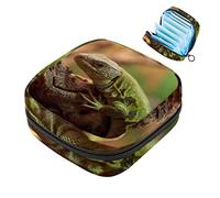 Bolsa de almacenamiento para servilletas sanitarias, bolsa de copa menstrual, bolsa de viaje para niñas, organizador de almohadillas sanitarias de gran capacidad, Gecko