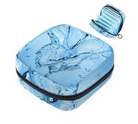 Bolsa de almacenamiento para servilletas sanitarias, bolsa de copa menstrual, bolsa de viaje para niñas, organizador de almohadillas sanitarias de maquillaje, lirios de lirios y flores