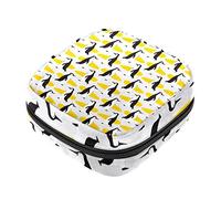 Bolsa de almacenamiento para servilletas sanitarias, bolsa de copa menstrual para niñas, de gran capacidad, organizador de almohadillas sanitarias, diseño de pingüinos surfs