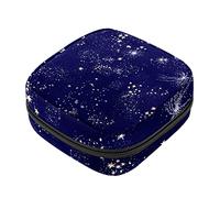 Bolsa de almacenamiento para servilletas sanitarias con diseño de estrellas y galaxia de cielo nocturno con cremallera para adolescentes, niñas, mujeres y mujeres