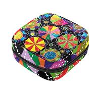 Bolsa de almacenamiento para servilletas sanitarias con patrón de paraguas, bolsa portátil para mujeres, adolescentes y niñas, bolsa de copa menstrual, soporte para almohadilla de lactancia