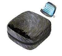 Bolsa de almacenamiento para servilletas sanitarias de noche de cielo estrellado, bolsa de almohadilla menstrual portátil con cremallera para adolescentes, niñas, mujeres y mujeres