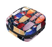 Bolsa de almacenamiento para servilletas sanitarias náuticas con diseño de boya para mujeres, adolescentes y niñas