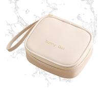 Bolsa de almacenamiento para tampones - Bolsa portátil de piel sintética con cremallera - Soporte para almohadillas de lactancia para mujeres, adolescentes y niñas, bolsa de almohadilla para