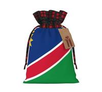 Bolsa de almacenamiento pequeña con cordón con estampado de bandera de Namibia, ligera y hermosa para varios festivales