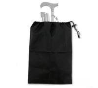 Bolsa de almacenamiento plegable para bastón para caminar, bolsa organizadora de nailon con cierre de cordón para viajes de ancianos, color negro, tamaño de 14 x 8 pulgadas para mantener las ayudas de