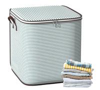 Bolsa de almacenamiento plegable para manta, bolsa de almacenamiento para ropa | Contenedor plegable para almacenamiento de ropa | Caja organizadora de ropa impermeable para ropa, juguetes, coper