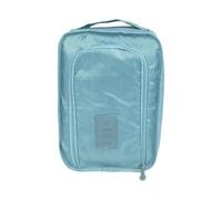 Bolsa de almacenamiento plegable portátil multifuncional impermeable para zapatos de viaje, azul celeste, 2 unidades