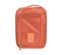 Bolsa de almacenamiento plegable portátil multifuncional impermeable para zapatos de viaje, Orange, 1 pieza