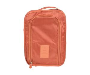 Bolsa de almacenamiento plegable portátil multifuncional impermeable para zapatos de viaje, Orange, 1 pieza
