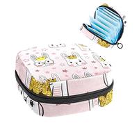 Bolsa de almacenamiento portátil con diseño de conejo y princesa, para servilletas sanitarias, Varios colores, 4.7x6.6x6.6 in/12x17x17 cm