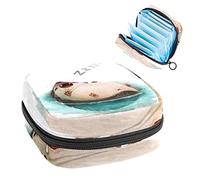 Bolsa de almacenamiento portátil con diseño de erizo para servilletas sanitarias, Varios colores, 4.7x6.6x6.6 in/12x17x17 cm