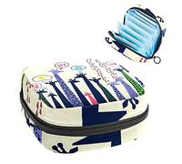 Bolsa de almacenamiento portátil con diseño de jirafa para servilletas sanitarias, Varios colores, 4.7x6.6x6.6 in/12x17x17 cm