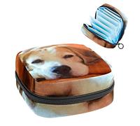 Bolsa de almacenamiento portátil con diseño de perro Beagle, bolsa de almacenamiento para servilletas sanitarias, Varios colores, 4.7x6.6x6.6 in/12x17x17 cm