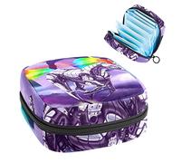 Bolsa de almacenamiento portátil con diseño de unicornio, arcoíris, para servilletas sanitarias, Varios colores, 4.7x6.6x6.6 in/12x17x17 cm