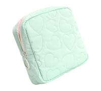 Bolsa de almacenamiento portátil de color caramelo, accesorio para el hogar para una fácil organización de artículos de papelería, cosméticos y más en el camino, bonitas bolsas organizadoras, Green