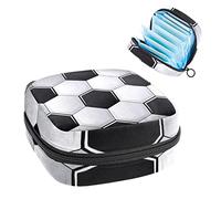 Bolsa de almacenamiento portátil de fondo de fútbol, bolsa de almacenamiento de tampones para servilletas sanitarias, Varios colores, 4.7x6.6x6.6 in/12x17x17 cm, Portátil, viaje