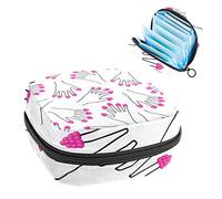 Bolsa de almacenamiento portátil de frambuesas en todos los dedos, bolsa de almacenamiento de tampones para servilletas sanitarias, Varios colores, 4.7x6.6x6.6 in/12x17x17 cm