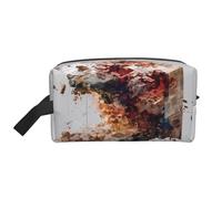 Bolsa de almacenamiento portátil de gran capacidad con protección anticolisión y exquisita impresión de mineral místico