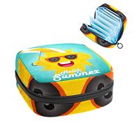 Bolsa de almacenamiento portátil de tampón para servilletas sanitarias, Hello Summer Funny Sun, Varios colores, 4.7x6.6x6.6 in/12x17x17 cm