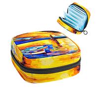Bolsa de almacenamiento portátil de tampón para servilletas sanitarias, Varios colores, 4.7x6.6x6.6 in/12x17x17 cm