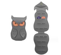 Bolsa de almacenamiento portátil enrollable con forma de búho de dibujos animados para accesorios deportivos y entretenimiento, Gray, Size