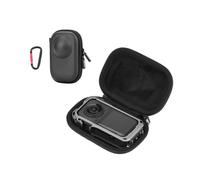 Bolsa de Almacenamiento portátil Mini de PU Compatible con la versión con Funda Protectora para Insta360 X6 Resistente a los Golpes e Impermeable Funda de Transporte de Viaje con mosquetón