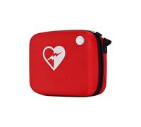 Bolsa de almacenamiento portátil para DEA, funda desfibriladora de emergencia con orificio de señal de control remoto y símbolo de cruz, ideal para acceso rápido en emergencias