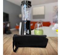 Bolsa de almacenamiento portátil para licuadoras compactas similares a la playa, 12.5 x 4.7 x 3.9 pulgadas, soporte de transporte de nailon con correa de mano, plegable, a prueba de salpicaduras
