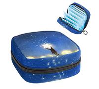 Bolsa de almacenamiento portátil para servilletas sanitarias, color azul cielo estrellado, Varios colores, 4.7x6.6x6.6 in/12x17x17 cm