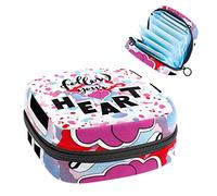 Bolsa de almacenamiento portátil para servilletas sanitarias con texto en inglés "Follow Your Heart", Varios colores, 4.7x6.6x6.6 in/12x17x17 cm
