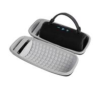 Bolsa de Almacenamiento Protectora contra el Polvo para Altavoces Bluetooth para Organizador de Audio JBL Charge6 Maletín rígido Generation con asa y Correa para el Hombro Accesorios (Forro Gris)