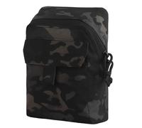 Bolsa de Almacenamiento táctica, Bolsa de Herramientas Multiusos for cinturón, Organizador de Chaleco de Caza Airsoft(BKMC)