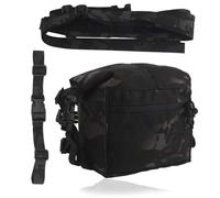 Bolsa de Almacenamiento Táctica Molle, Multifunción, para Herramientas, Administración, EDC, Riñonera, Bolsa para Cargador, para Caza al Aire Libre, Airsoft, Paintball y Tiro.(BKCP)