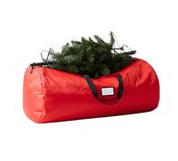 Bolsa de Almacenamiento Tipo Duffel para árbol de Navidad Artificial desmontado, Capacidad de hasta 2,75 m, Material Impermeable y Duradero con Cremallera y Asas de Transporte