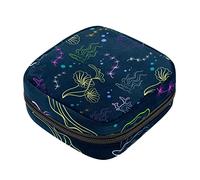 Bolsa de almohadilla menstrual con cremallera, bolsa de servilleta sanitaria, tampones, bolsas de colección para mujeres y niñas (plantas del inframundo)