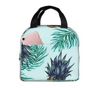 Bolsa de almuerzo aislada Big Pine Art Lunch Box Reutilizable Cute Tote Lunch Box para adultos y niños, Bolsas de almuerzo más frías a prueba de fugas para el trabajo Oficina Viajes Escuela Picnic