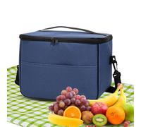 Bolsa de almuerzo aislada - Bolsa de almuerzo con correa ajustable | Bolsa de almuerzo para mujeres, contenedor de alimentos, contenedor de alimentos reutilizable a prueba de fugas con correa para el