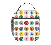 Bolsa de Almuerzo aislada de Dibujos Animados de George Monkey Curious para la Serie de televisión Escolar Bolsa de Almacenamiento de Alimentos Nevera térmica portátil Loncheras