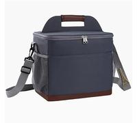 Bolsa de almuerzo aislada de gran capacidad 16L/18L, lonchera refrigeradora a prueba de fugas, bolsa de aislamiento térmico Oxford 600D, bolsa de almacenamiento de alimentos(16L gray)