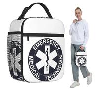 Bolsa de Almuerzo aislada médica de Emergencia EMT Star of Life para Mujeres Nevera térmica de Comida térmica de Oficina Loncheras de contenedor