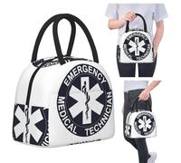 Bolsa de Almuerzo aislada médica de Emergencia EMT Star of Life para Nevera Escolar Caja de Comida térmica Tote Loncheras portátiles Contenedor