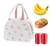Bolsa De Almuerzo Aislada Para El Trabajo, Bolsas De Mediodía Para Mujeres | Bolsa De Almuerzo Grande Con Presión Dulce, Resistente A Las Manchas Y Duradera | Perfecto Para Picnic, Playa, Escuela,
