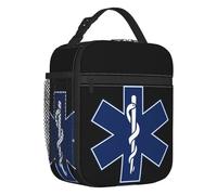 Bolsa de Almuerzo aislada Personalizada EMT Star of Life para Mujeres Nevera térmica médica de Emergencia portátil Caja de Almuerzo Camping en la Playa Viajes