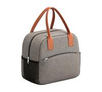 Bolsa de almuerzo aislada, portátil de tela Oxford | Bolsa de transporte de alimentos reutilizable para la escuela, oficina, viajes, bolsa de almuerzo para hombres