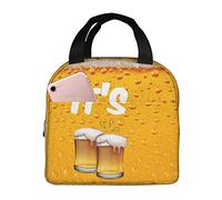 Bolsa de almuerzo aislada Your Beer Time Lunch Box Reutilizable Cute Tote Lunch Box para adultos y niños, Bolsas de almuerzo más frías a prueba de fugas para el trabajo Oficina Viajes Escuela Picnic