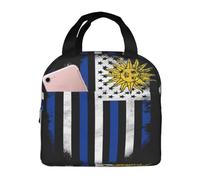Bolsa De Almuerzo Bandera Uruguaya Americana Bolsas De Almuerzo Hombres A Prueba De Fugas Bolso De Mano Para Mujeres, Para Oficina, Picnic, Senderismo