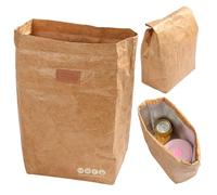 Bolsa de almuerzo, bolsa de almuerzo aislada 5.5L papel reutilizable lindo papel plegable para mujeres y hombres bolsas de bocadillos impermeables por el agua para el trabajo, oficina, picnic, superm