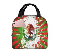 Bolsa De Almuerzo Con Aislamiento Bandera Mexicana Viva México Arte Picnic Bolsa De Almuerzo Mujeres A Prueba De Fugas Bolso De Mano Para Mujeres, Para Viaje, Barbacoa, Comida