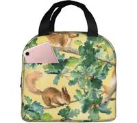 Bolsa De Almuerzo Con Aislamiento Linda Ardilla En Un Árbol Bolsas De Almuerzo Mujeres Hombres Loncheras Para Mujer, Para Picnic, Senderismo, El Trabajo, 20x22cm